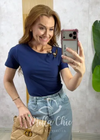 Milla Chic - Blusa Fátima - Manteiga (cópia)