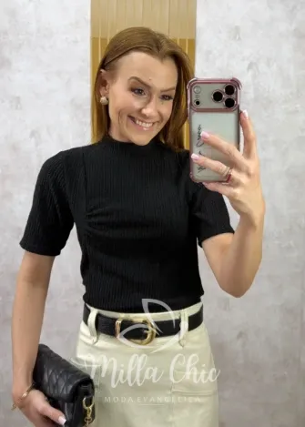 Milla Chic - Blusa Ivete - Preta