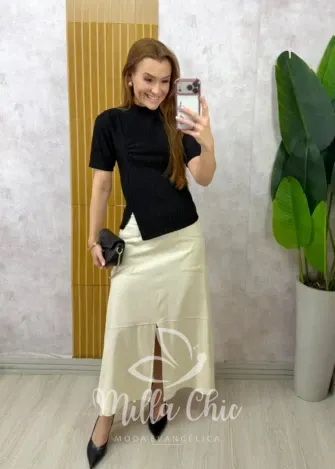 Milla Chic - Blusa Ivete - Preta