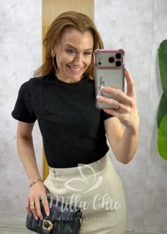 Milla Chic - Blusa Keila - Preta