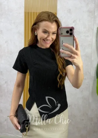 Milla Chic - Blusa Keila - Preta