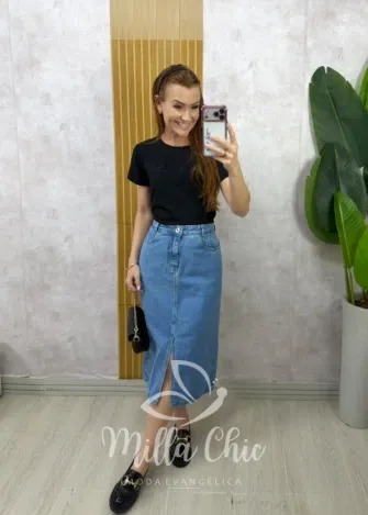 Milla Chic - Blusa Mafalda de Flo- Preta (cópia)