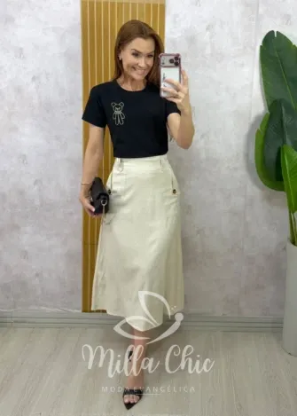 Milla Chic - Blusa Mafalda - Preta