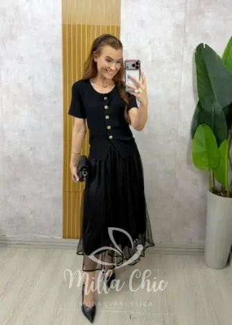 Milla Chic - Blusa Magali em Tricot modal - Branca (cópia)