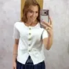 Milla Chic - Blusa Magali em Tricot modal - Verde (cópia)