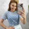 Milla Chic - Blusa Manuela em tule - Rosa (cópia)
