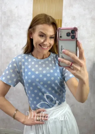 Milla Chic - Blusa Manuela em tule - Rosa (cópia)