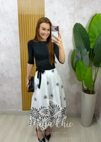 Milla Chic - Blusa Multiformas - Preta