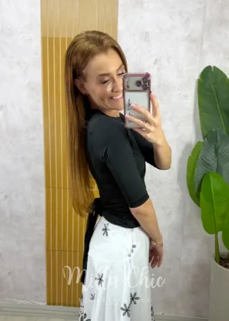 Milla Chic - Blusa Multiformas - Preta