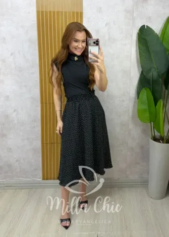 Milla Chic - Blusa Raika em poliamida - Azul (cópia)