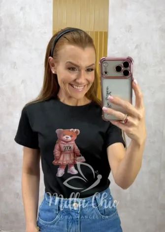 Milla Chic - Blusa Ursinha Bella - Azul (cópia)