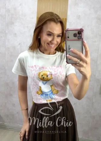 Milla Chic - Blusa Ursinha Bella - Azul (cópia)