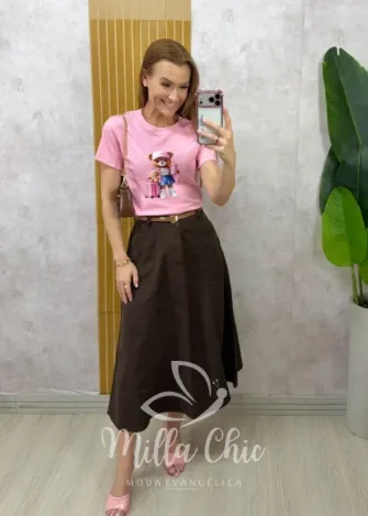 Milla Chic - Blusa Ursinha Bella - Preta (cópia)
