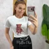 Milla Chic - Blusa Ursinha Bella - Rosa (cópia)
