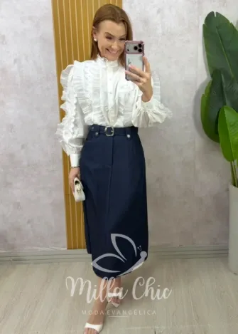 Milla Chic - Camisa Márcia - Preta (cópia)