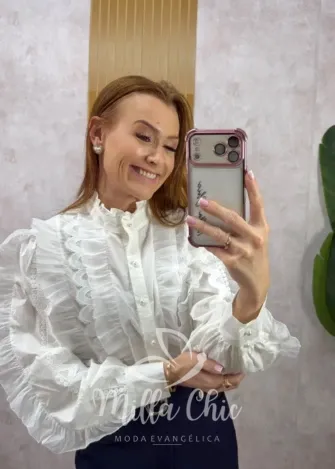 Milla Chic - Camisa Márcia - Preta (cópia)