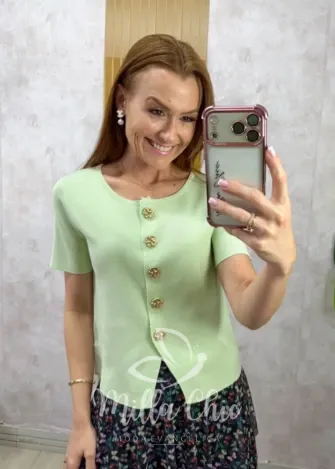 Milla Chic - Camisa Mayara em Viscolinho - Azul (cópia)