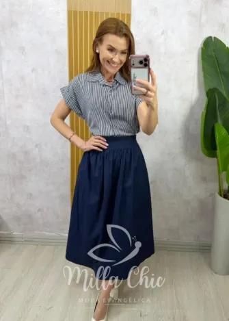 Milla Chic - Camisa Mayara em Viscolinho - Rosa (cópia)