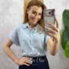 Milla Chic - Camisa Mayara em Viscolinho - Rosa (cópia)