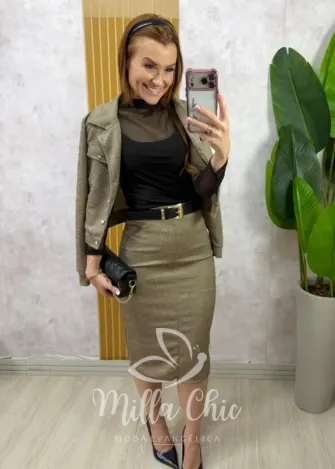 Milla Chic - Conjunto Ivone - Cáqui