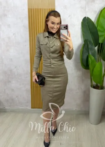 Milla Chic - Conjunto Ivone - Cáqui