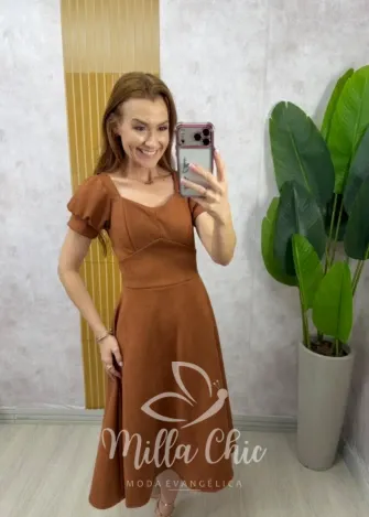 Milla Chic - Jardineira Eduvirges - Bege (cópia)