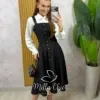 Milla Chic - Jardineira Eduvirges - Marrom