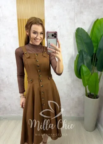 Milla Chic - Jardineira Eduvirges - Preto (cópia)