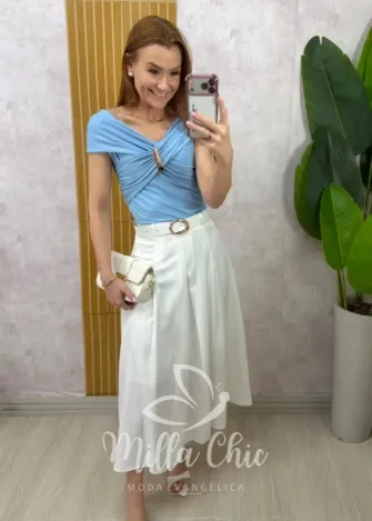 Milla Chic - Saia Arlete - Branca