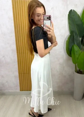Milla Chic - Saia Arlete - Branca