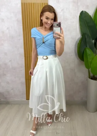 Milla Chic - Saia Arlete - Branca