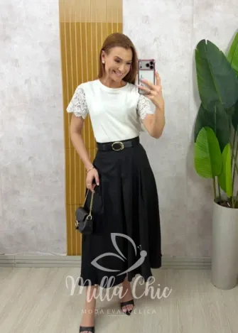 Milla Chic - Saia Arlete - Branca (cópia)