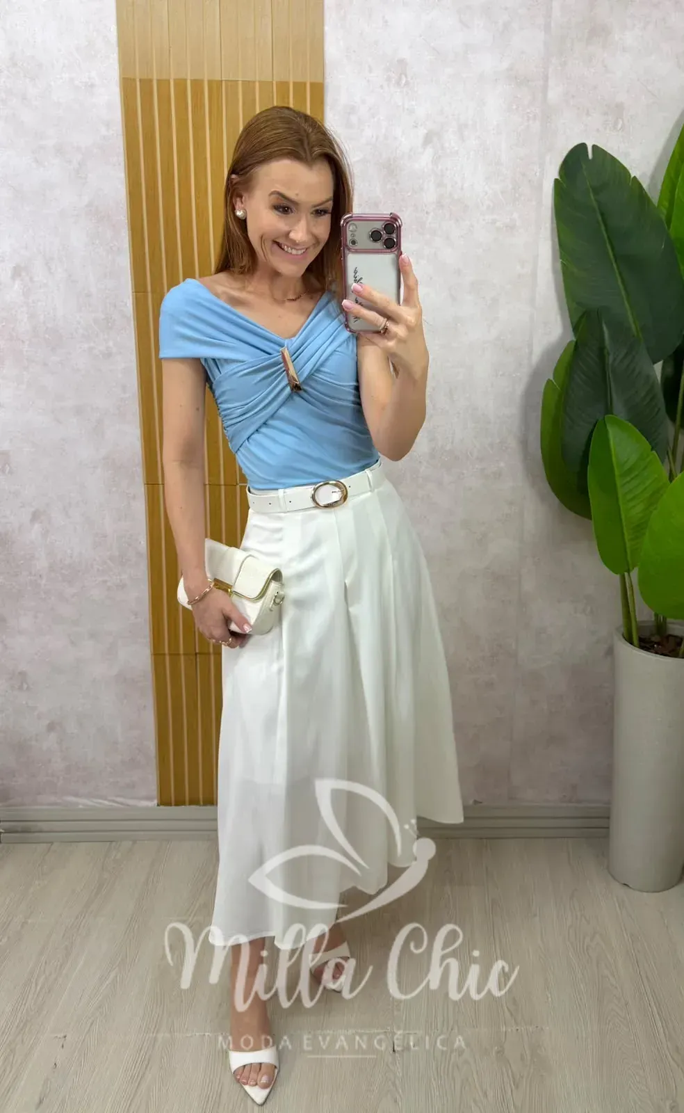 Milla Chic – Saia Arlete – Branca Milla Chic - Saia Arlete - Branca