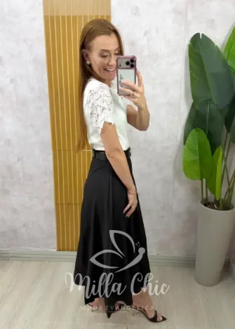 Milla Chic - Saia Arlete - Preta