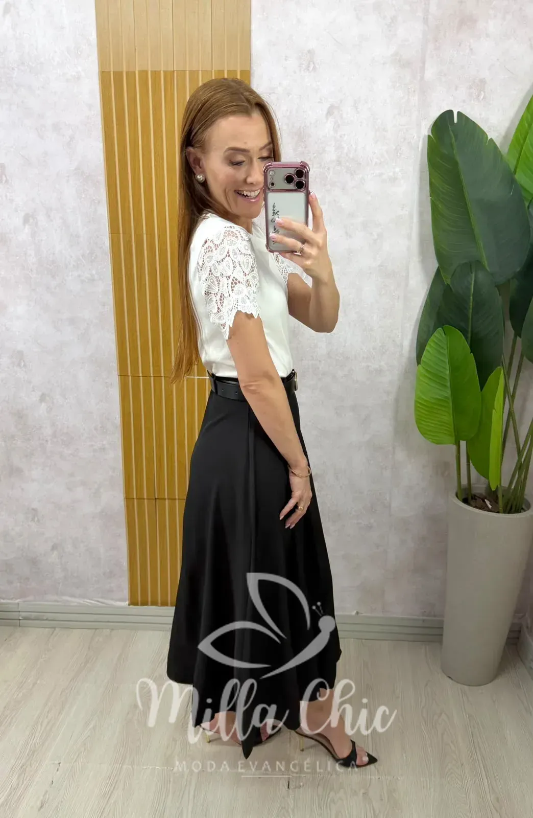 Milla Chic – Saia Arlete – Preta Milla Chic - Saia Arlete - Preta