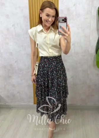 Milla Chic - Saia Caetana em tule