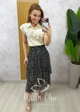 Milla Chic - Saia Caetana em tule