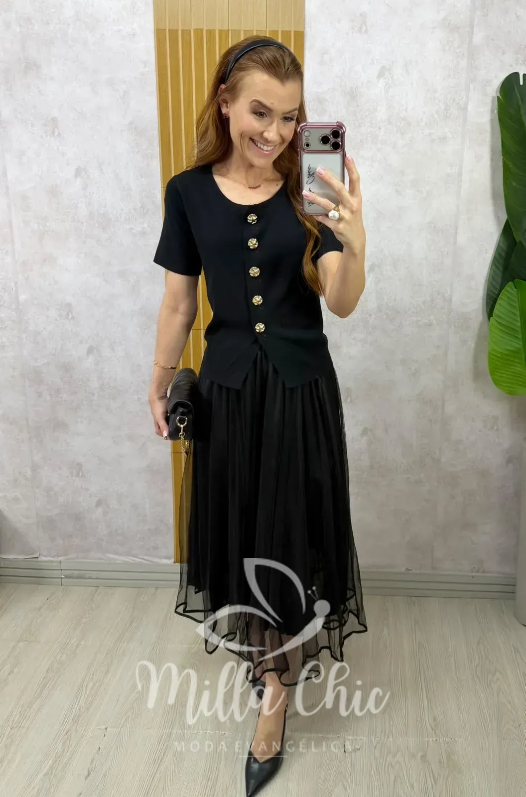 Milla Chic – Saia Carlota em tule – Preta Milla Chic - Saia Carlota em tule - Preta