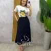 Milla Chic – Saia Elza em linho – Natural (cópia) Milla Chic - Saia Elza em linho - Natural (cópia)