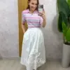 Milla Chic - Saia Francisca em tricoline - Azul Marinho (cópia)