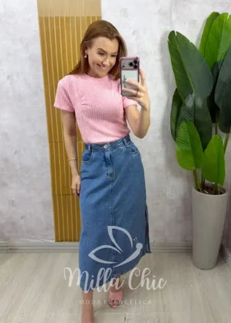 Milla Chic - Saia Jeans Sônia (cópia)