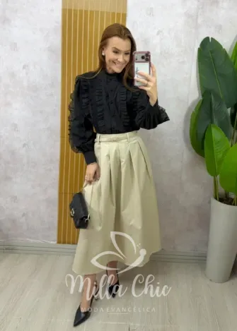 Milla Chic - Saia Rogéria - Bege