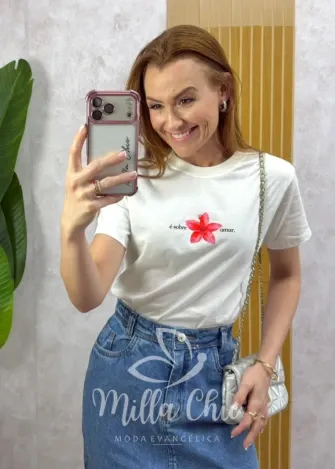 Milla Chic - T-shirt Hibisco