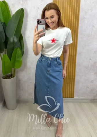 Milla Chic - T-shirt Hibisco
