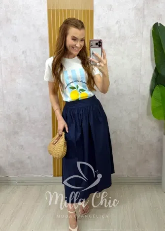 Milla Chic - Tshirt Sicília malha algodão