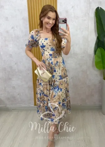 Milla Chic - Vestido Adriana em Tule Póa