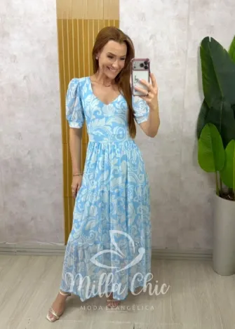 Milla Chic - Vestido Adriana em Tule Póa - Preto (cópia)