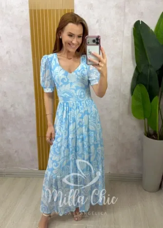 Milla Chic - Vestido Adriana em Tule Póa - Preto (cópia)