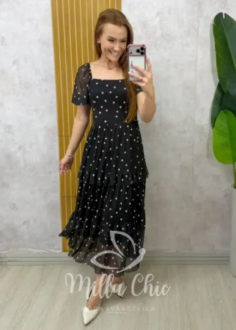 Milla Chic - Vestido Adriana - Preto