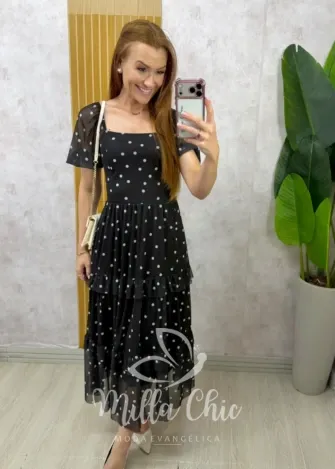 Milla Chic - Vestido Adriana - Preto